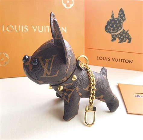 louis vuitton keyring dog|louis vuitton coin pouch keychain.